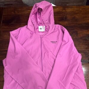 Adidas Vibrant Pink Windbreaker
